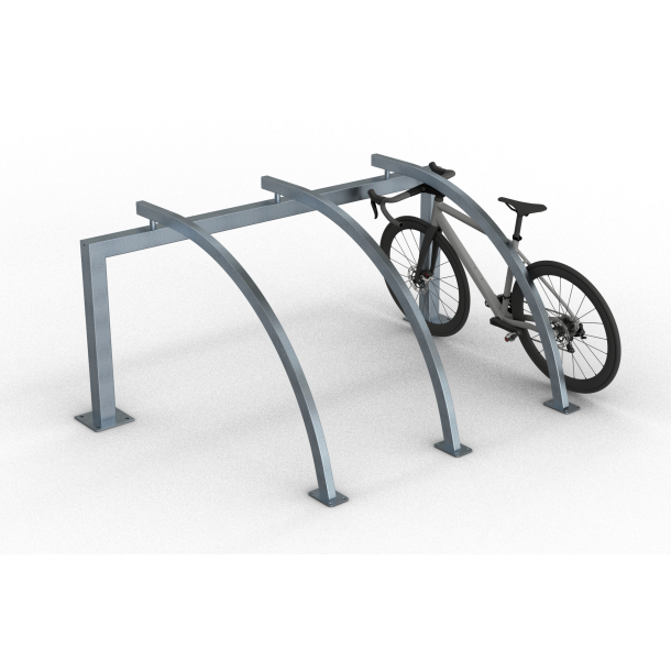 Lean-on hoop for bicycles | 3 Bicycles Total length: 2100mm